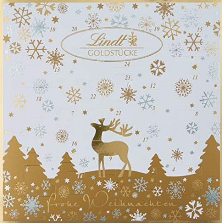 Lindt Goldstucke Adventskalender 2024 Адвент-календарь, 24 сладких сюрприза, 310, 2 штуки
