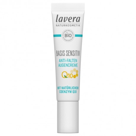 lavera Basis Sensitive Anti-Falten Augencreme Q10 Базовый крем для чувствительной кожи вокруг глаз против морщин Q10