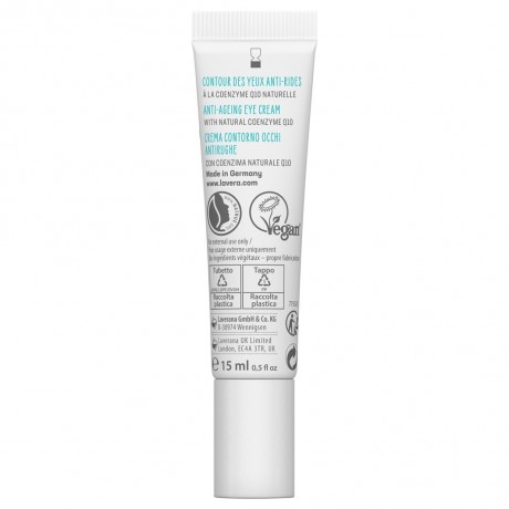 lavera Basis Sensitive Anti-Falten Augencreme Q10 Базовый крем для чувствительной кожи вокруг глаз против морщин Q10