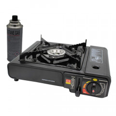 HOOZ HOOZ Gaskocher Outdoor Campingkocher mit Koffer, (Packung, 1-St), BxLxH: 47x31x11 cm, 1 x 2,2 kW Brenner  Газовая плита HOOZ походная уличная с футляром, (упаковка, 1 шт.), ШxДxВ: 47x31x11 см, горелка 1 x 2,2 кВт