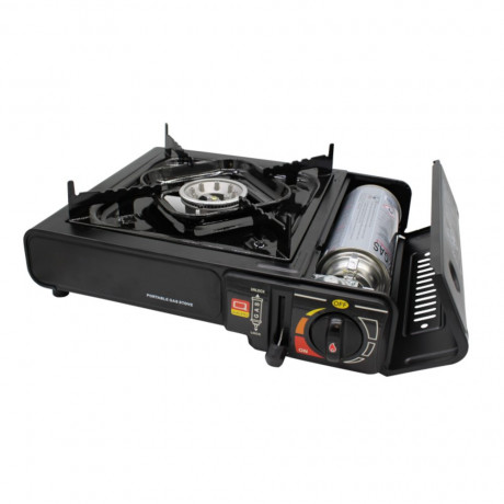 HOOZ HOOZ Gaskocher Outdoor Campingkocher mit Koffer, (Packung, 1-St), BxLxH: 47x31x11 cm, 1 x 2,2 kW Brenner  Газовая плита HOOZ походная уличная с футляром, (упаковка, 1 шт.), ШxДxВ: 47x31x11 см, горелка 1 x 2,2 кВт