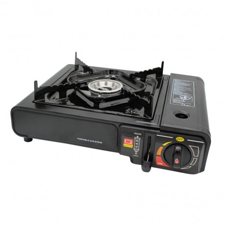 HOOZ HOOZ Gaskocher Outdoor Campingkocher mit Koffer, (Packung, 1-St), BxLxH: 47x31x11 cm, 1 x 2,2 kW Brenner  Газовая плита HOOZ походная уличная с футляром, (упаковка, 1 шт.), ШxДxВ: 47x31x11 см, горелка 1 x 2,2 кВт