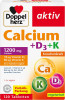 Doppelherz Calcium D3 K 1200mg, 120stk, Кальций D3 K 1200мг, таблетки, тройная формула, полная суточная норма, 120шт