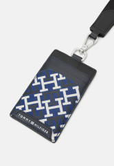 Tommy Hilfiger MONOGRAM HANGING WALLET SET UNISEX Wallet blue monogram ПОДВЕСНОЙ КОШЕЛЕК С МОНОГРАММОЙ УНИСЕКС Бумажник синяя монограмма