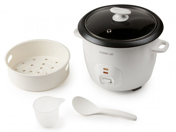 Domo Reiskocher, 536 W, Sushi Reis Kochautomat Gemuse-Dampfgarer Schnell-Kocher Dampfkocher Рисоварка Domo, 536 Вт, машина для приготовления риса для суши, пароварка для овощей, скороварка, пароварка