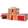 teifoc Teifoc Steinbaukasten Feuerwehr-Station Каменный строительный комплект Teifoc для пожарной части