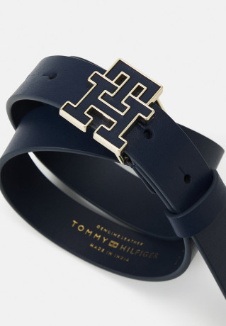 Tommy Hilfiger LOGO Belt space blue ЛОГОТИП Ремень космический синий