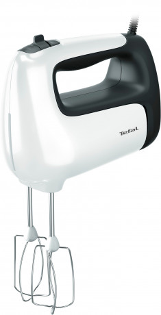 Tefal Tefal Handmixer HT4611 Prep'Mix+, 500 W, Turbo-Funktion, 2 Ruhrbesen, 2 Knethaken, Purierstab-Aufsatz  Ручной миксер Tefal HT4611 Prep&#39;Mix+, 500 Вт, функция турбо, 2 венчика, 2 насадки для теста, насадка-очиститель