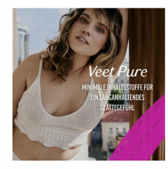 Veet PURE Haarentfernungscreme Pumpspender Korper &amp; Beine, sensible Haut Крем для депиляции PURE с помповым дозатором для тела и ног, для чувствительной кожи 400мл