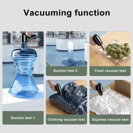 Rutaqian Rutaqian Akku-Handstaubsauger 3 -in -1 Multi -Funktionen drahtlose Staubsaugerauto Autogebrauch, Vakuum-/Blasgas/Pumpen -Vakuum/Milbenentfernung Burstenloser Saugen Schwarz Беспроводной ручной пылесос Rutaqian, многофункциональный беспроводной пы