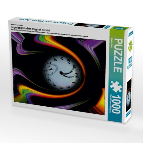CALVENDO Puzzle CALVENDO Puzzle Regenbogenfarben magisch vereint Пазл CALVENDO Puzzle Цвета радуги волшебным образом сочетаются