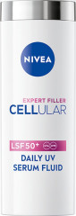 NIVEA Cellular Expert Filler UV Serum Fluid SPF 50+, 30 ml, Нивеа Сыворотка флюид для лица, SPF 50+, гиалурон, защита от фотостарения, 30 мл