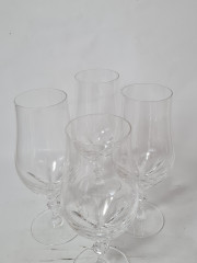 Бокалы для вина винтажные Im Stil Walther Glas на ножке, стекло, 20 см, 4 шт., Германия, 1960-70гг.