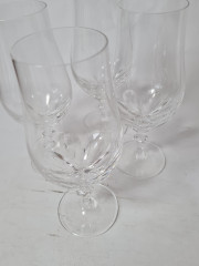 Бокалы для вина винтажные Im Stil Walther Glas на ножке, стекло, 20 см, 4 шт., Германия, 1960-70гг.