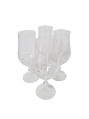 Бокалы для вина винтажные Im Stil Walther Glas на ножке, стекло, 20 см, 4 шт., Германия, 1960-70гг.