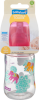 babylove  rosa, Высококачественная Силиконовая Бутылочка для Детей Любого Возраста со Сменным Клапоном-Соской с Розовой Крышкой 280ml, 1 шт