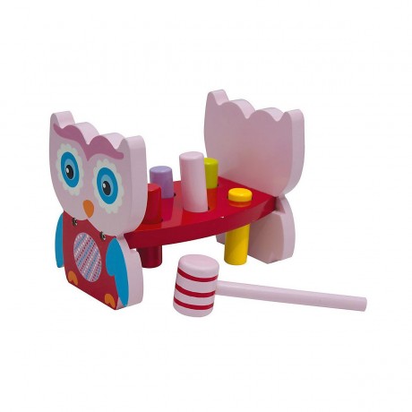 Beluga Eule Holz-Klopfbank Скамья для стука совы