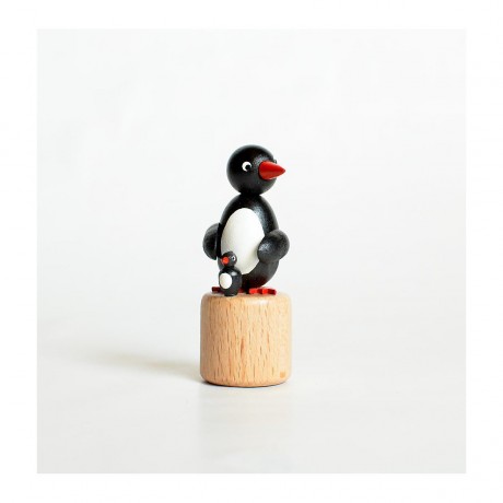 Holzspielzeug Wackelfigur Pinguin Деревянная игрушка кивая пингвин