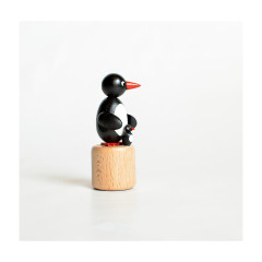 Holzspielzeug Wackelfigur Pinguin Деревянная игрушка кивая пингвин