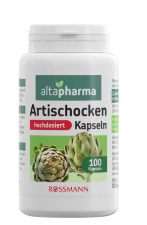 Altapharma Artischocken 100st,  Капсулы Артишока 20 000мг, для улучшения пищеварения и поддержания здоровья печени и желчного пузыря, 100 капсул 