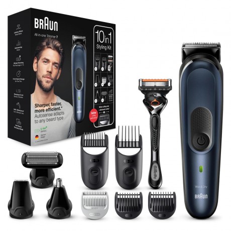 Braun MultiGroomingKit quot;7 MGK7330quot; in Blau und Schwarz  Универсальный набор для ухода за волосами &quot;7 MGK7330&quot; в синем и черном
