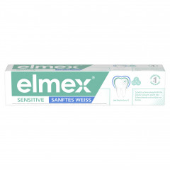 elmex Sensitive Sanftes Weiss Zahnpasta, 75 ml, Зубная паста Sensitive Sanftes Weiss для чувствительных зубов и мягкого удаления окрашиваний, 75 мл