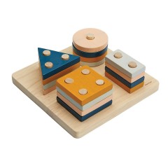 PLANTOYS Lernspiel Sortierbrett geometrische Formen Orchard Lernspiele Образовательная игра Сортировочная доска Геометрические фигуры Сад Развивающие игры