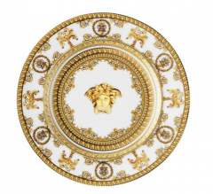 Rosenthal Versace I love Baroque - Bianco Brotteller 18 cm, Розенталь Версачи Фарфоровая тарелка серии &quot;Я люблю барокко&quot; в белом 18 см, 3шт