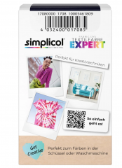 Simplicol Expert Marine-Blau Краска для ткани синяя, интенсивное перекрашивание одежды, для стиральной машины 40C, 150 г