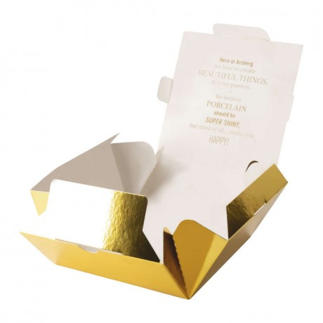 Arzberg Arzberg Tric Sunshine - Gold titanisiert Cafe au lait Obertasse 0,35 L mit  Untertasse 15 cm Arzberg Tric Sunshine - Чашка для кофе с молоком 0,35 л с блюдцем 15 см, титанированная золотом