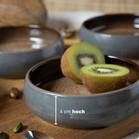 Moritz & Moritz Moritz & Moritz Dessertschale 4-tlg. REACTIV grau Десертная тарелка Moritz &amp; Moritz 4 шт. РЕАКТИВНЫЙ