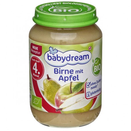 babydream Bio Birne mit Apfel 190 г