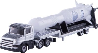 SIKU SIKU 1614 Tieflader mit Rakete 1:55 Низкорамная платформа SIKU 1614 с ракетой 1:55
