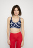 Tommy Hilfiger LOW ROPE STRAPPY BRA Light support sports bra carbon navy LOW ROPE STRAPPY BRA Спортивный бюстгальтер с легкой поддержкой углеродный флот