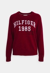 Tommy Hilfiger HERITAGE VARSITY SWEATER Jumper red СТУДЕНЧЕСКИЙ СВИТЕР HERITAGE Джемперы красный
