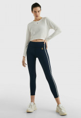 Tommy Hilfiger SEAMLESS MONOGRAM  Long sleeved top weathered white SEAMLESS MONOGRAM Топ с длинными рукавами выветрившийся белый