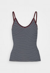 Tommy Hilfiger SLIM MINI STRIPE STRAPPY Top desert sky/ecru SLIM MINI STRIPE STRAPPY Верх небо пустыни/экрю