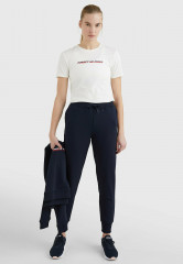 Tommy Hilfiger Print T-shirt ecru футболка с принтом экрю