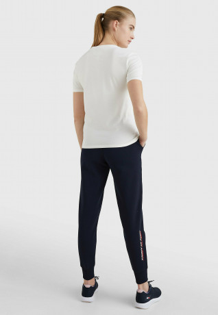 Tommy Hilfiger Print T-shirt ecru футболка с принтом экрю