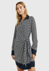 Tommy Hilfiger MONOGRAM PRINT Day dress monogram prep border ПРИНТ МОНОГРАММА Повседневное платье рамка для монограммы