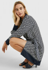 Tommy Hilfiger MONOGRAM PRINT Day dress monogram prep border ПРИНТ МОНОГРАММА Повседневное платье рамка для монограммы