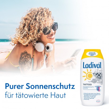 Ladival Tattoo Sonnenschutz Lotion LSF 50 Солнцезащитный лосьон для татуировки SPF 50