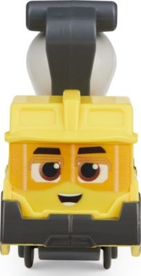 Spin Master Mighty Express Push-and-Go Zug Baut-es Bruno mit Guterwaggon Mighty Express Push-and-Go Train Build it Bruno with Goods Car