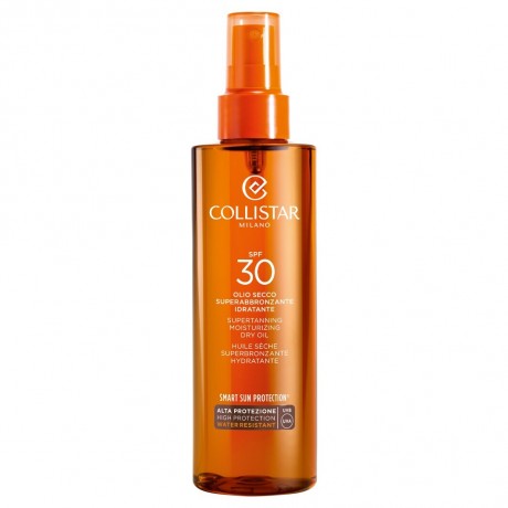 Collistar Supertanning Moisturizing Dry Oil SPF 30  Увлажняющее сухое масло для суперзагара SPF 30