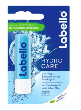 Labello Lippenpflegestift Hydro Care LSF 15 Карандаш бальзам для ухода за губами Hydro Care,  увлажняющий с Алоэ Вера и Масло Ши, 4,8 г