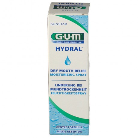 GUM HYDRAL Feuchtigkeitsspray Спрей для полости рта GUM Hydral, от сухости во рту, увлажняющий, мгновенное облегчение, уход за дёснами, 50 мл