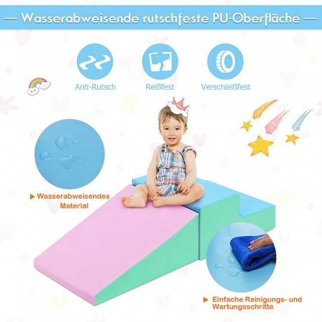 COSTWAY Softbausteine Schaumstoffbausteine Bauklotze Мягкие строительные блоки