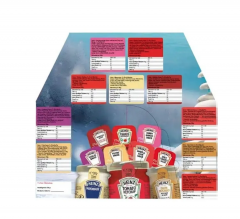 Адвент-календарь соусов и заправок Heinz 2025, 21 шт, 10 вкусов