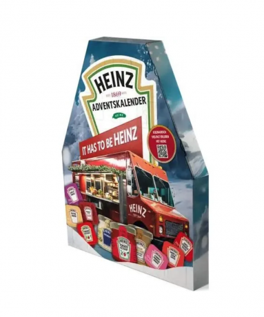 Адвент-календарь соусов и заправок Heinz 2025, 21 шт, 10 вкусов