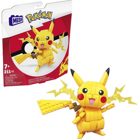Mattel Mega Construx Pokemon Medium Pikachu Mega Construx Покемон Средний Пикачу